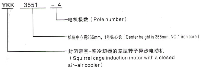 YKK系列(H355-1000)高压YKS5604-12三相异步电机西安泰富西玛电机型号说明